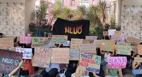 NLUO Student’s Protest: A Stand Against Neglect, Privacy Breach & Administrative Apathy